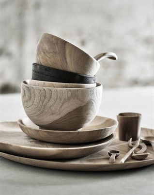 Tallerken Ø18 - Natur