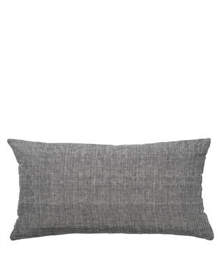 Linen Mini Gable Pude - Mocca - 45 x 70 Cm