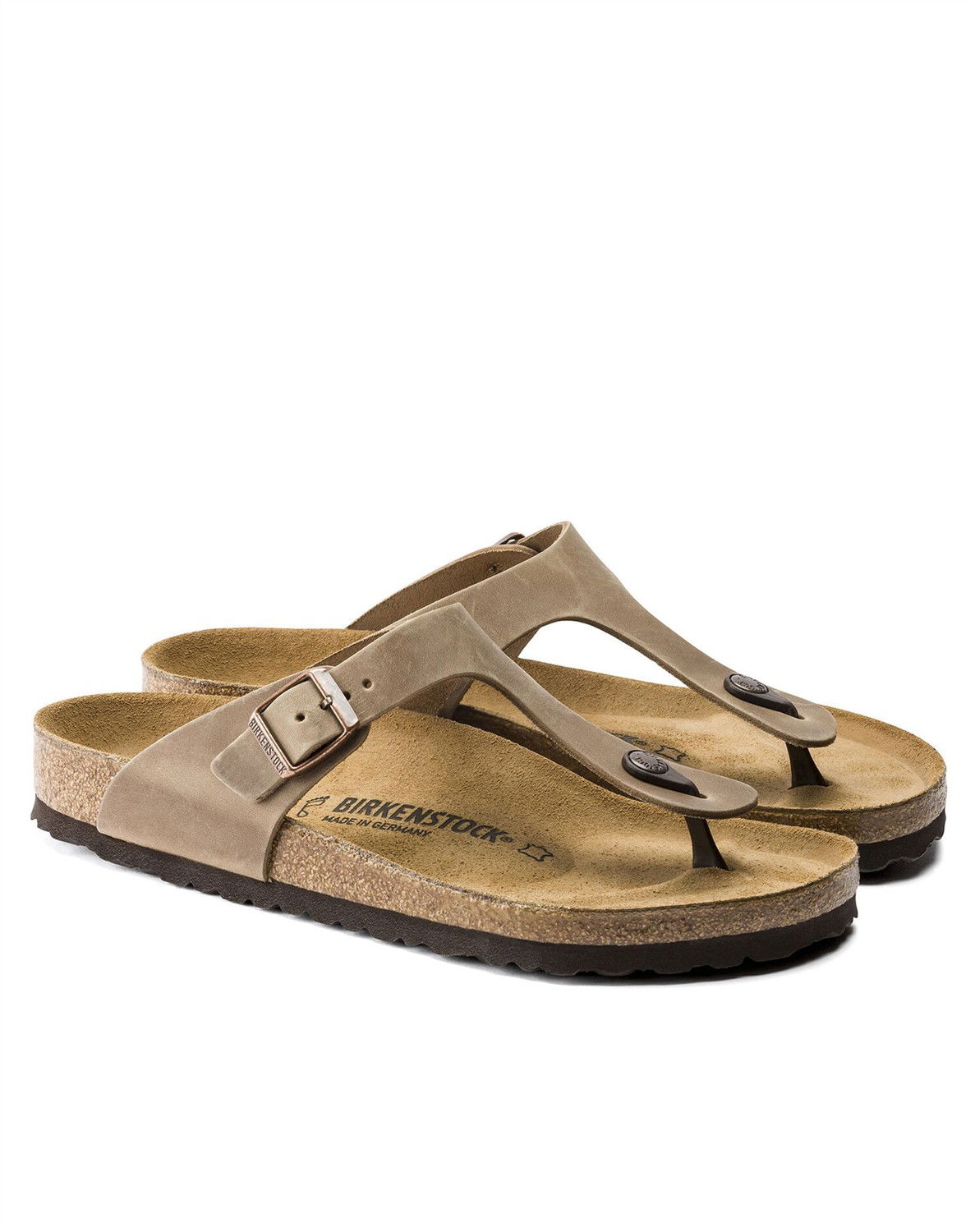 Gizeh Oiled Leather Sandal - Tabacco Brown