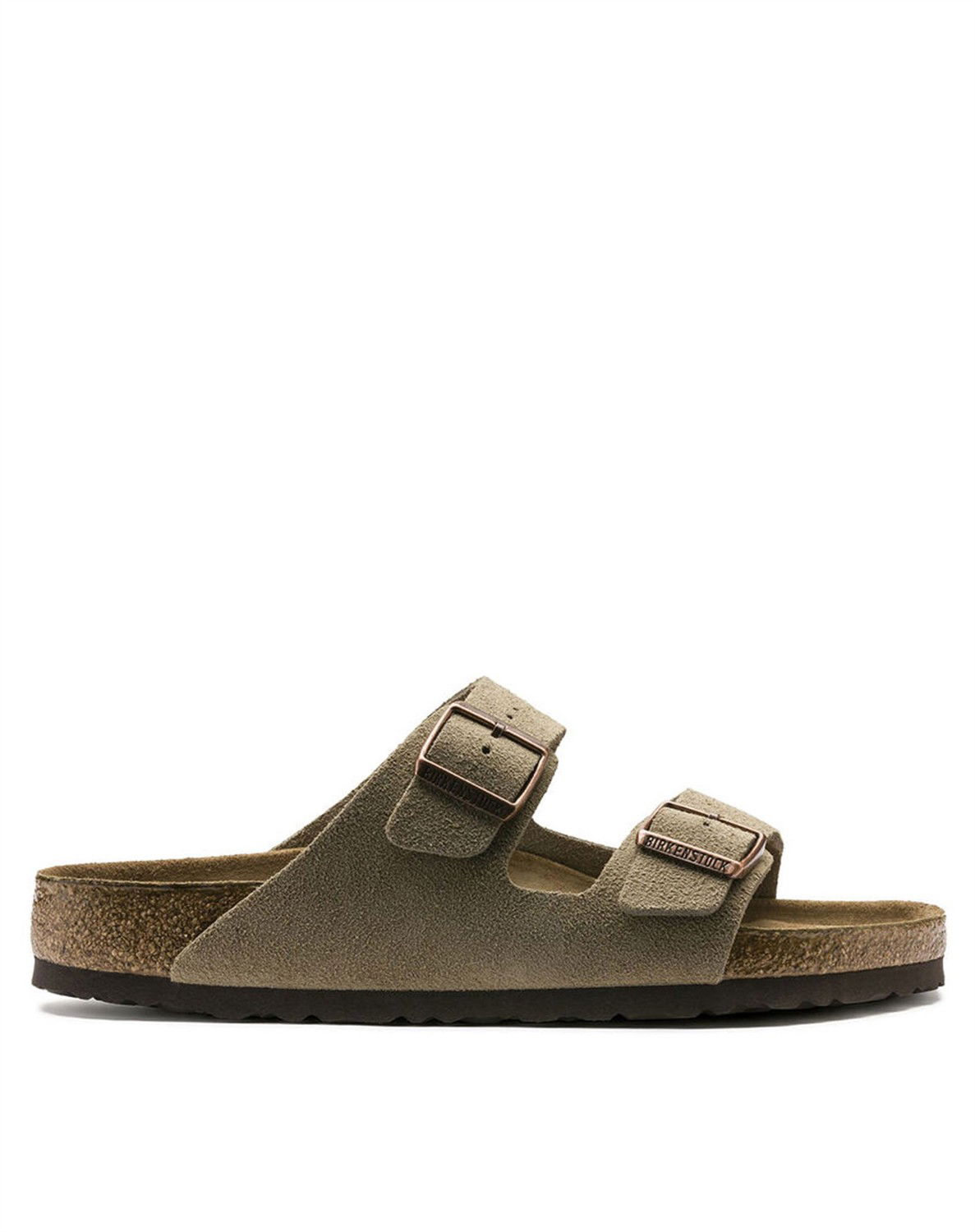 Arizona Soft Footbed Suede Leather Sandal - Taupe