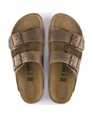 Arizona Oiled Leather Sandal - Tabacco Brown