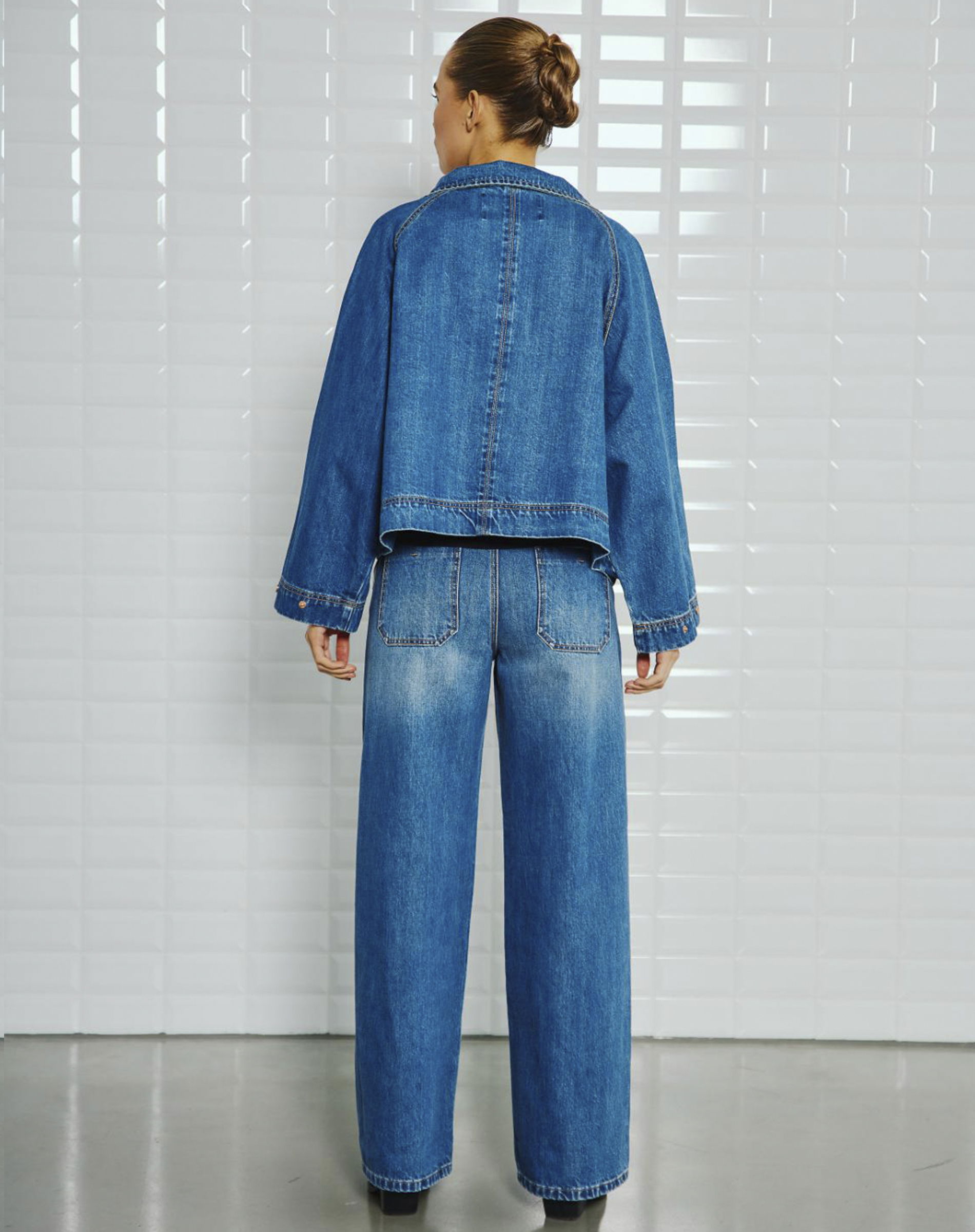 Peyton WBL Denim Jakke - Horizon Blue Denim