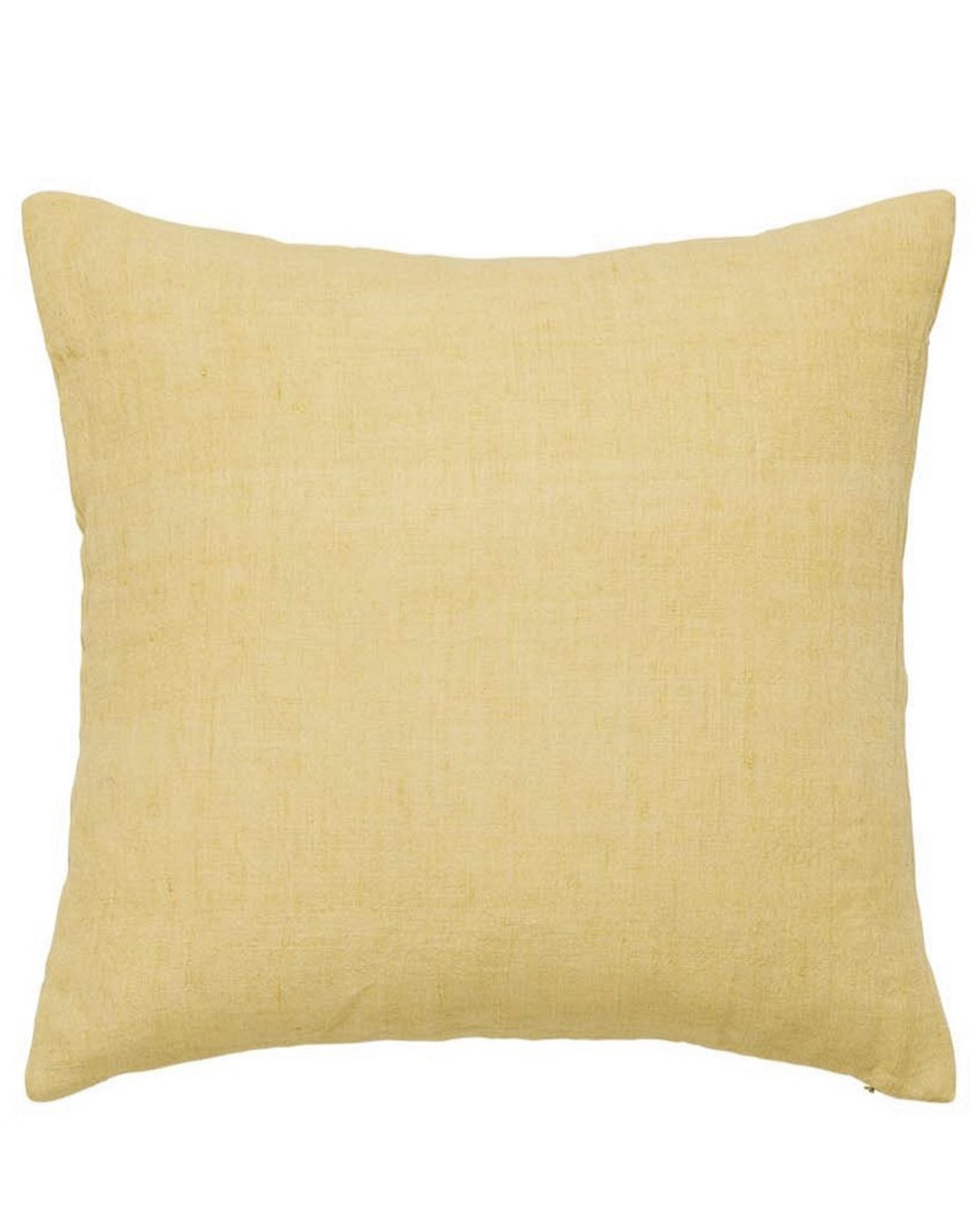 Linen Pude - Vintage Yellow - 50 x 50 Cm