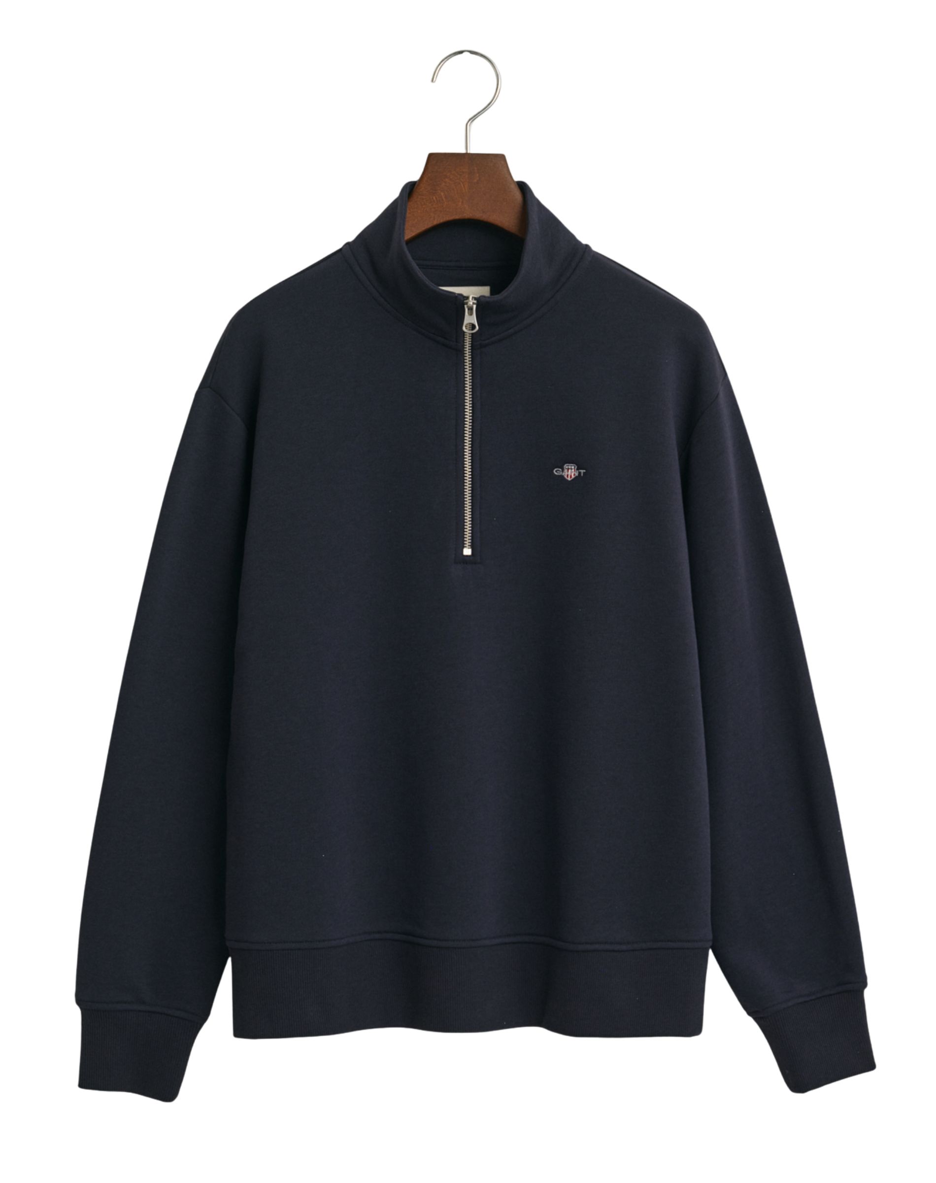Gant Shield Half Zip Sweatshirt Evening Blue Gant Shield Half Zip Sweatshirt Evening Blue